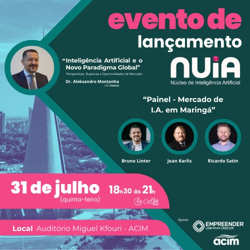 LANÇAMENTO do NUIA - Núcleo de Inteligência Artificial 