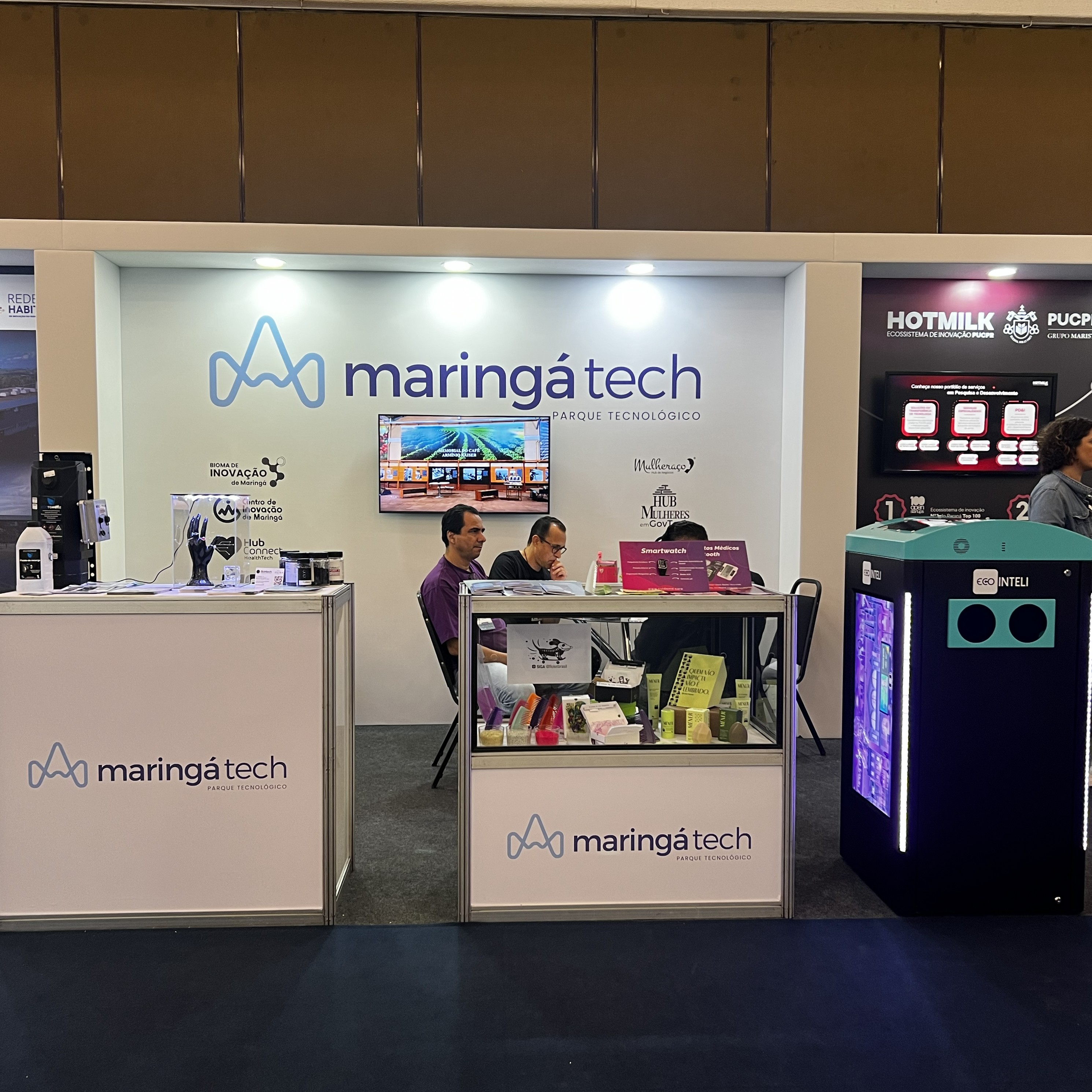 Maringatech expõe empresas durante a 35ª Conferência Anprotec no espaço Arena Paraná
